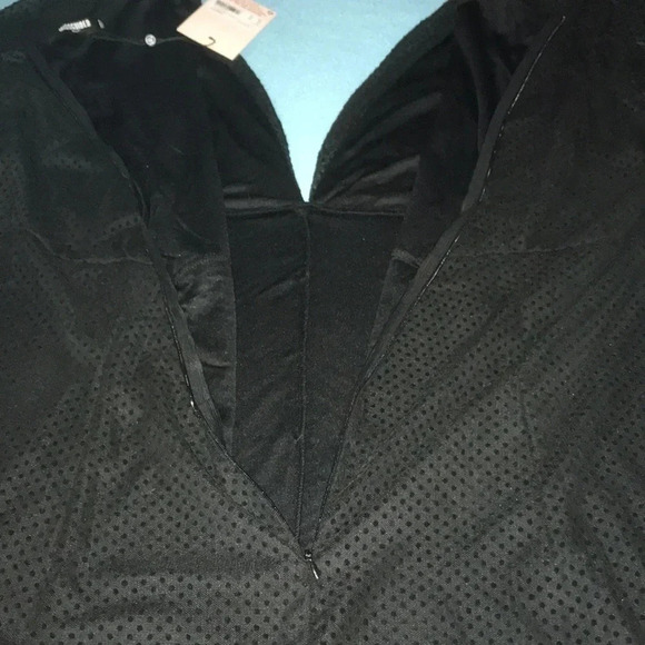 𝅺MISSGUIDED mini dress polkadot print balloon sleeves NWT size 20 - Picture 4 of 11